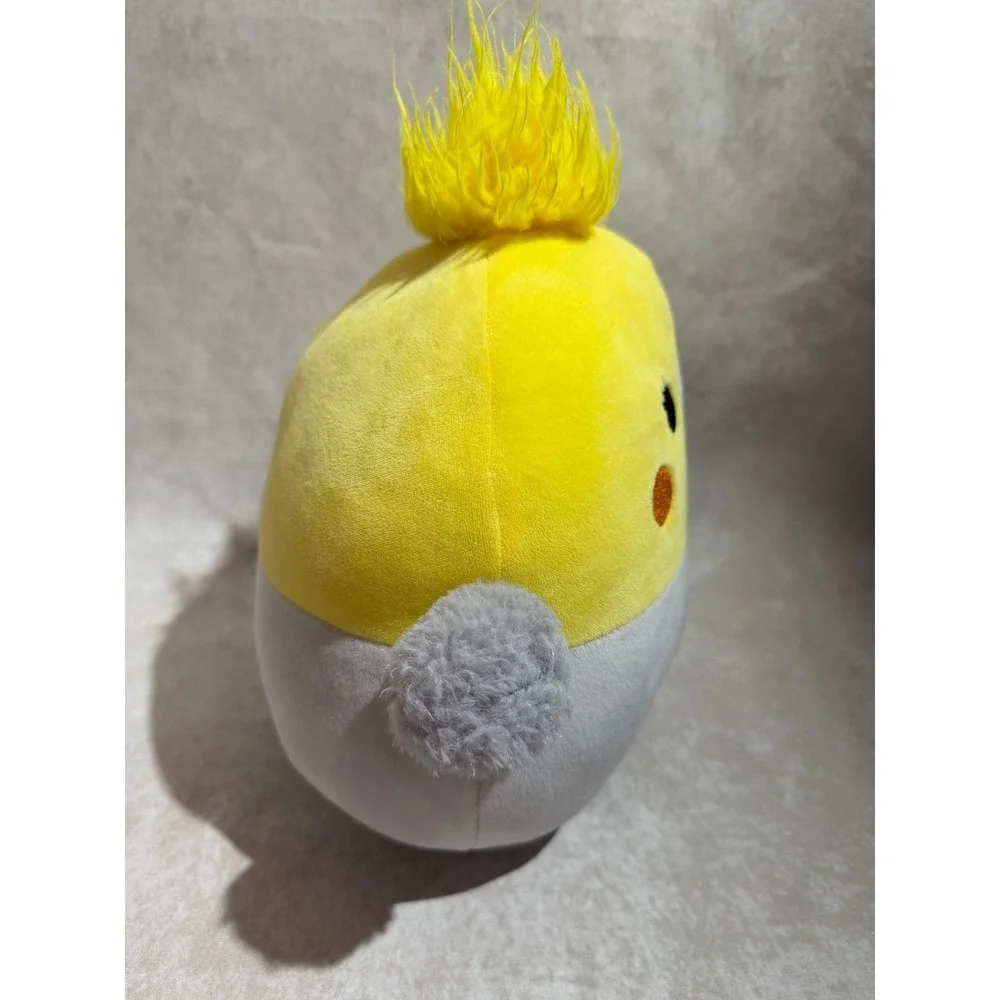 Squishmallows Charlize the Cockatiel 8 Inch Yellow‎ Grey Bird Plush S8-#523